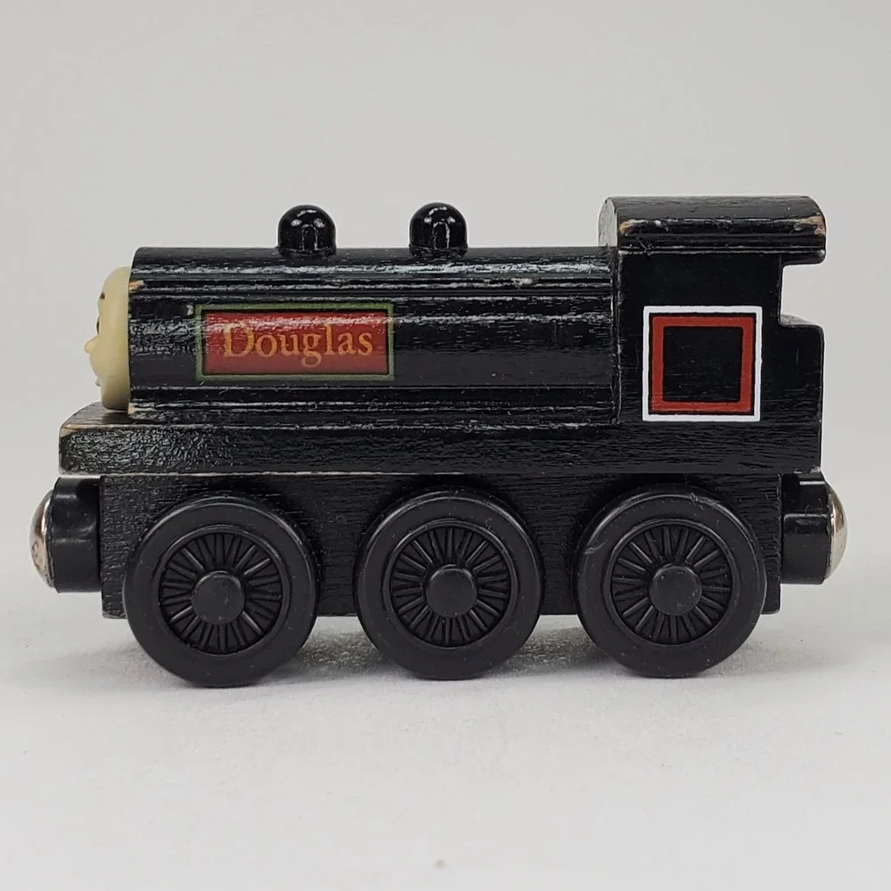 Thomas & Friends Wooden Railway Douglas Engine and Number 10 Tender Black Train